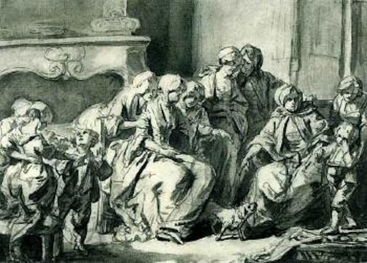 La mere severe by Jean-Baptiste Greuze