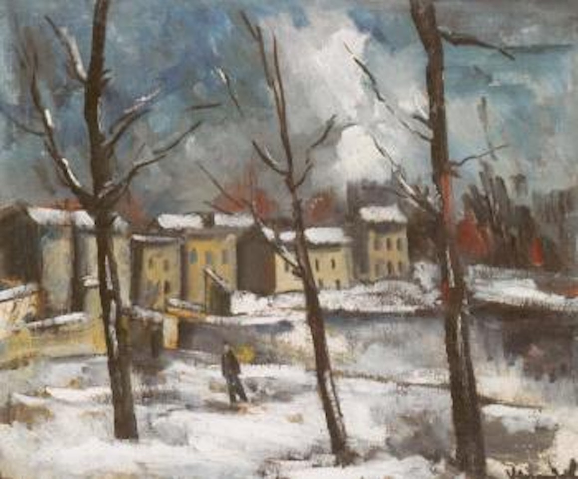 Neige, trois arbres by Maurice de Vlaminck