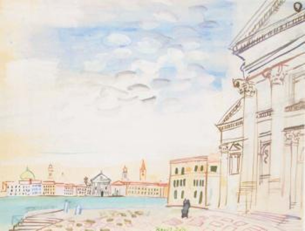 Venise, depuis La Salute by Raoul Dufy