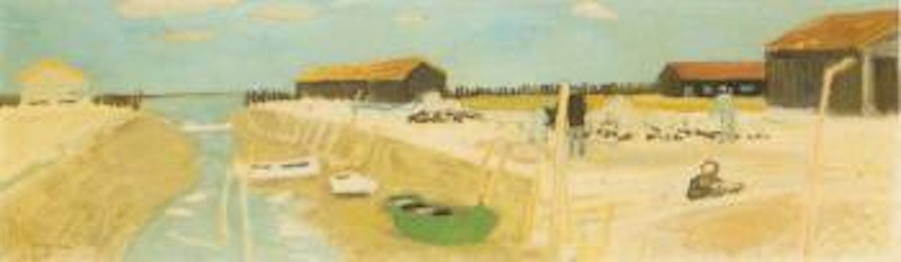 Maisons d'ostreiculteurs a Oleron by Maurice Brianchon