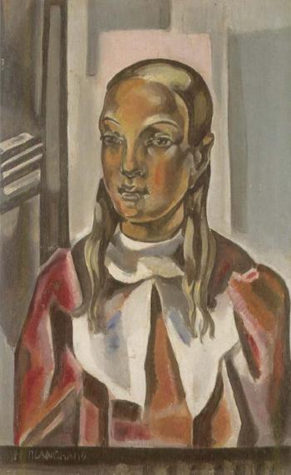Portrait de jeune femme by Maria Blanchard