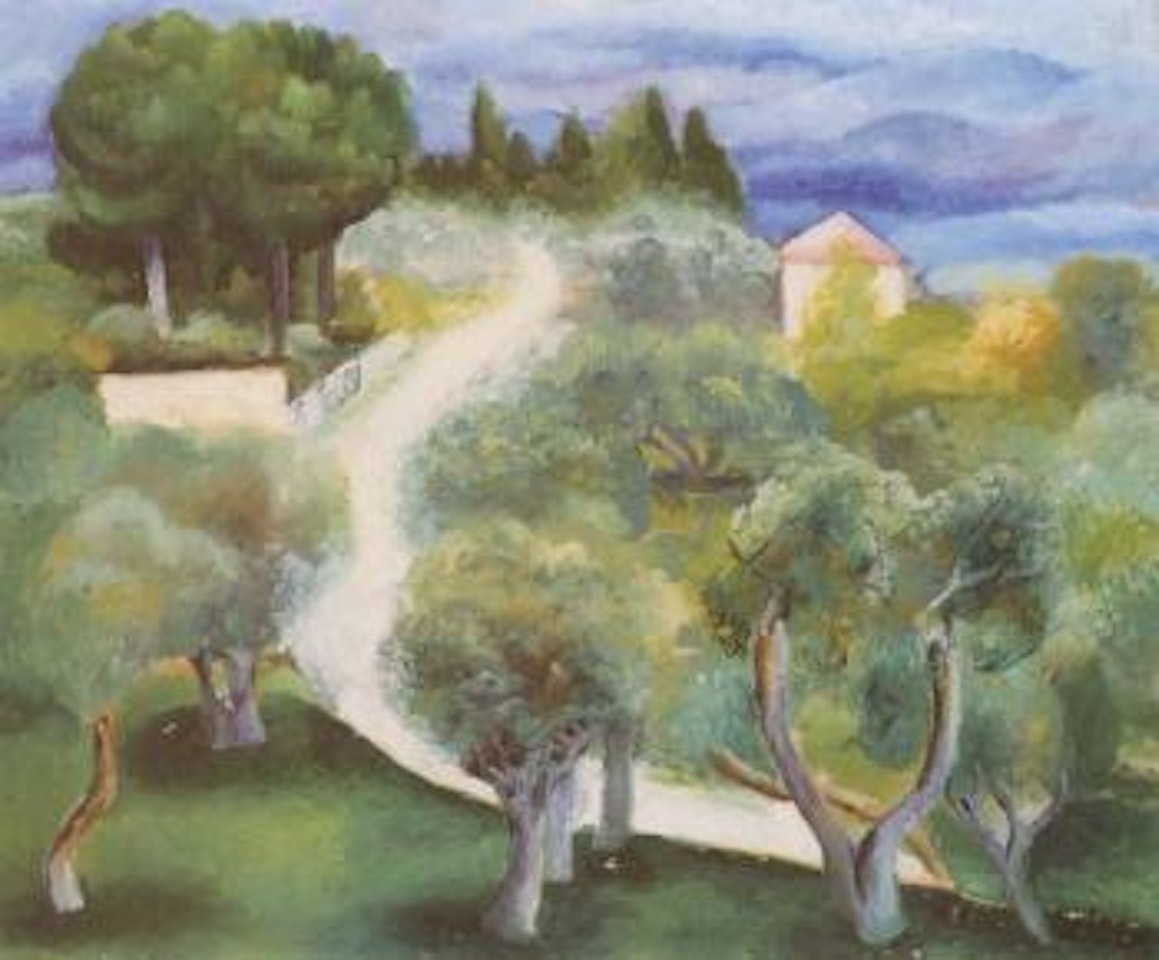 Route de Bandol a Sanary by Moïse Kisling