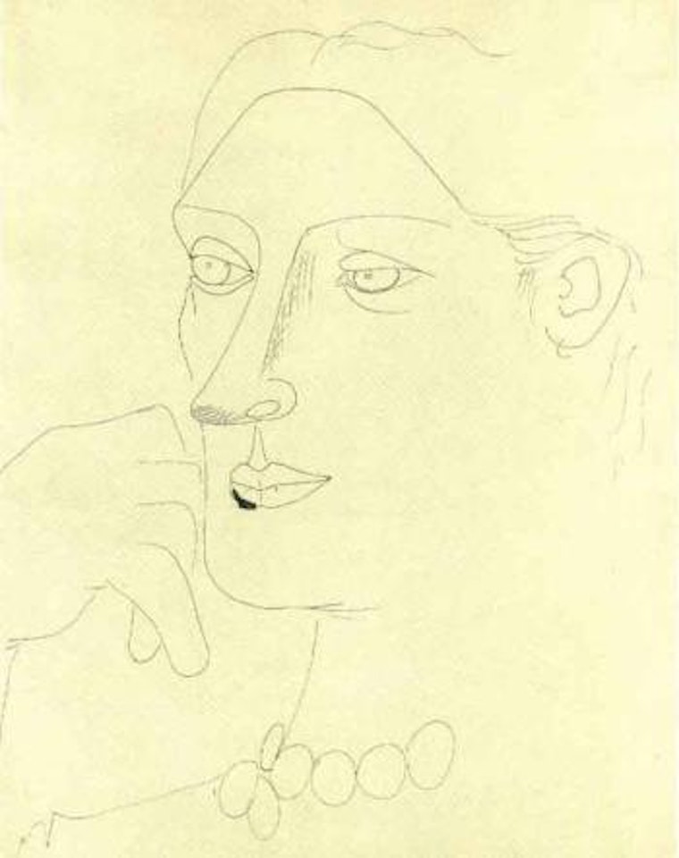 Two forms. Head of a woman by Arshile Gorky