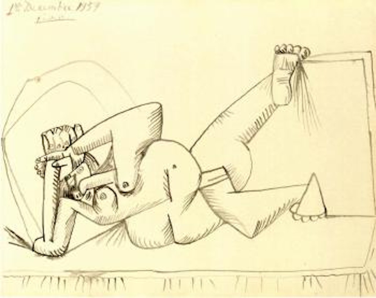 Nu couche by Pablo Picasso