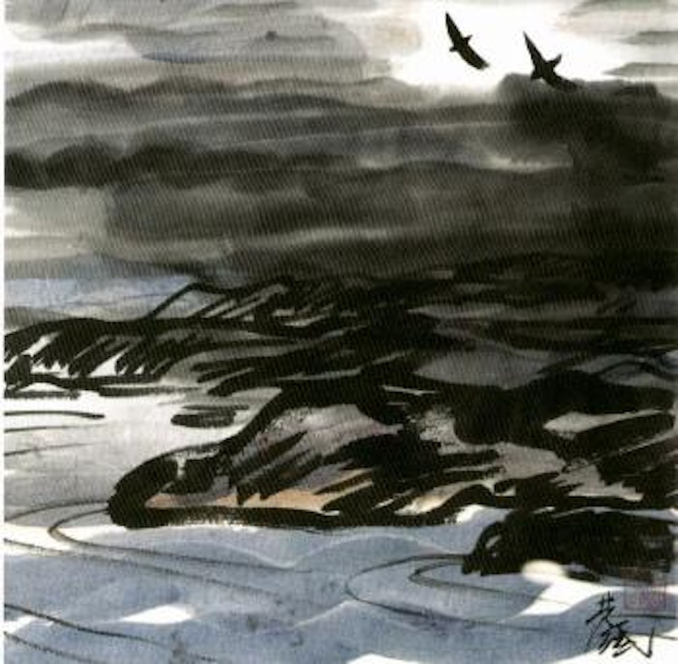 Cloudy sky by Lin Fengmian