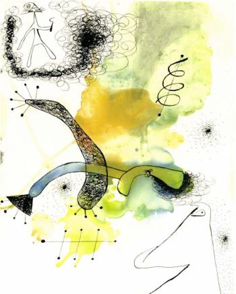 La spirale du rossignol au temps des moissons by Joan Miró