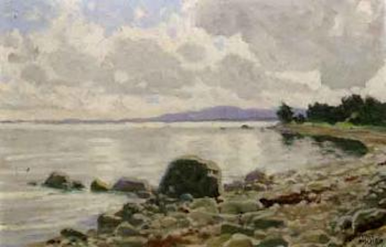 Coastal landscape by Paul Fischer