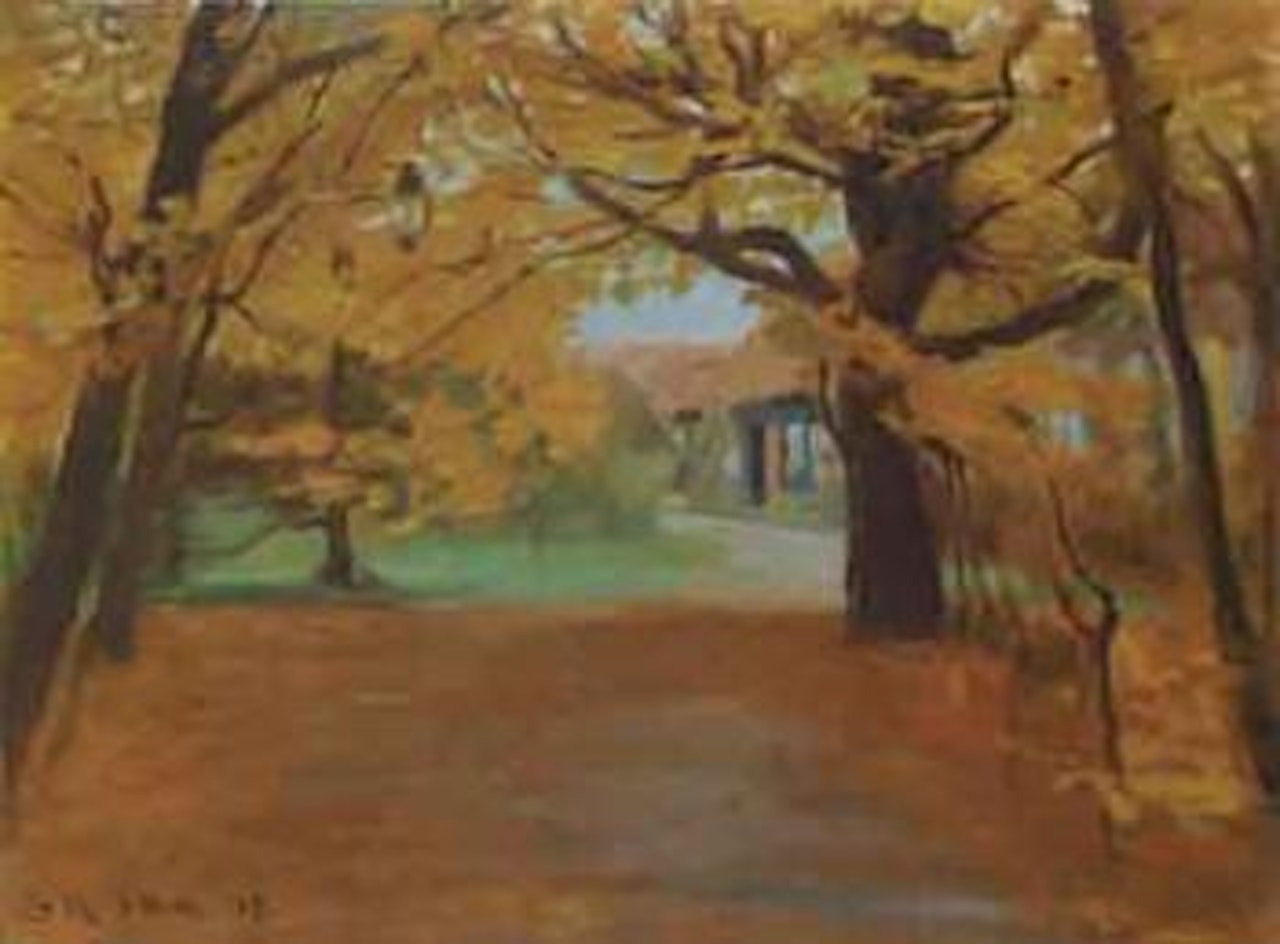 Kroyer's house at Skagen in autumn by Peder Severin Kröyer