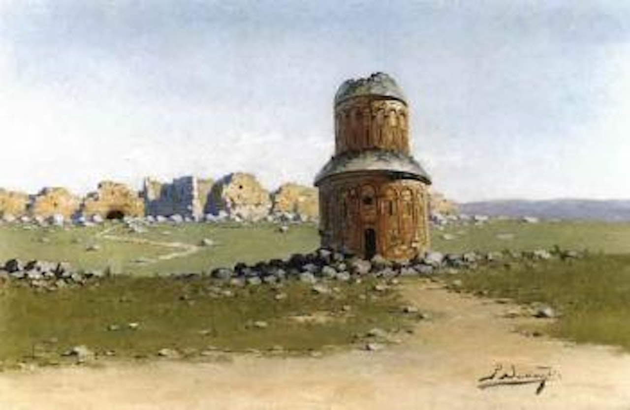 Monument et ville antique en Asie Mineure by Richard Karlovich Zommer