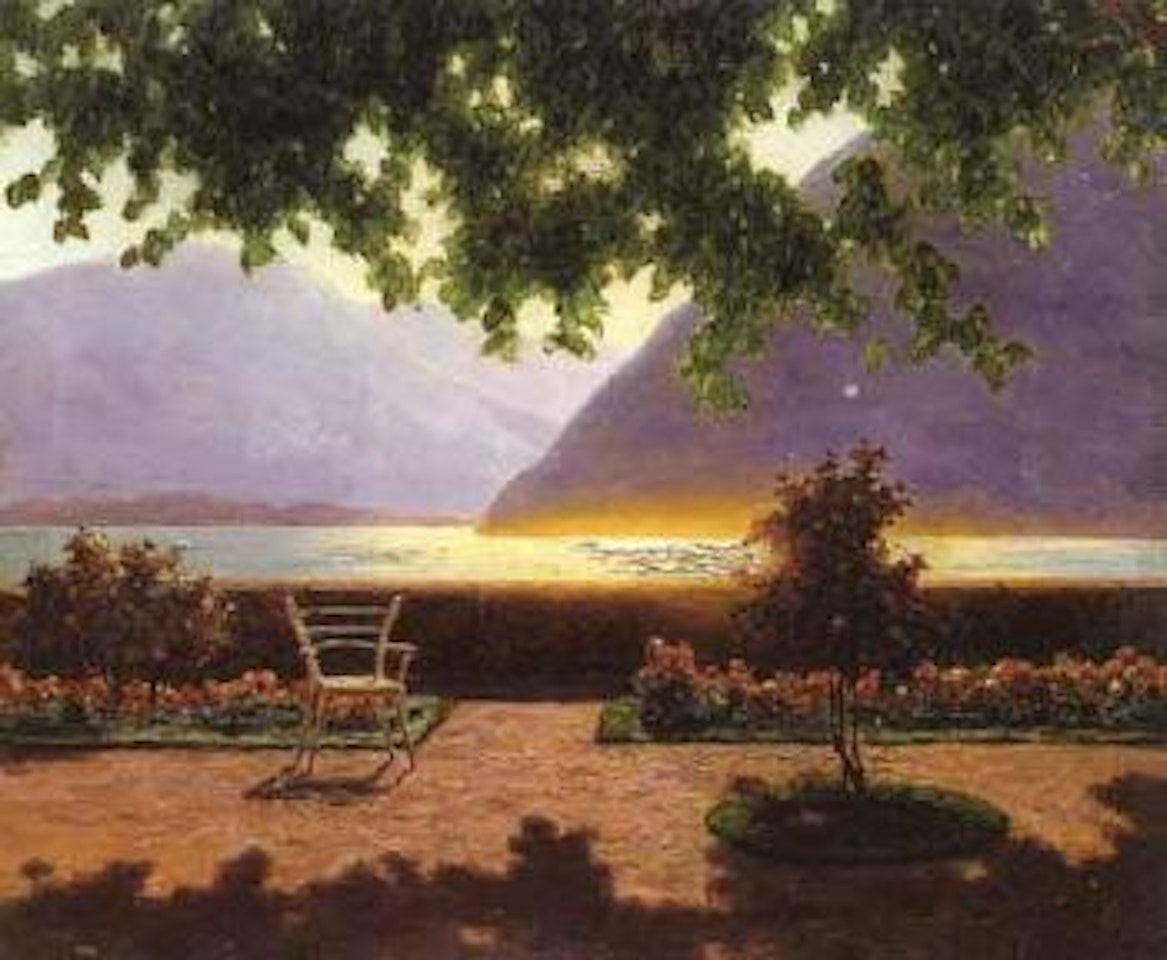 Reflet de soleil devant le lac d'Annecy by Ivan Fedorovich Choultse