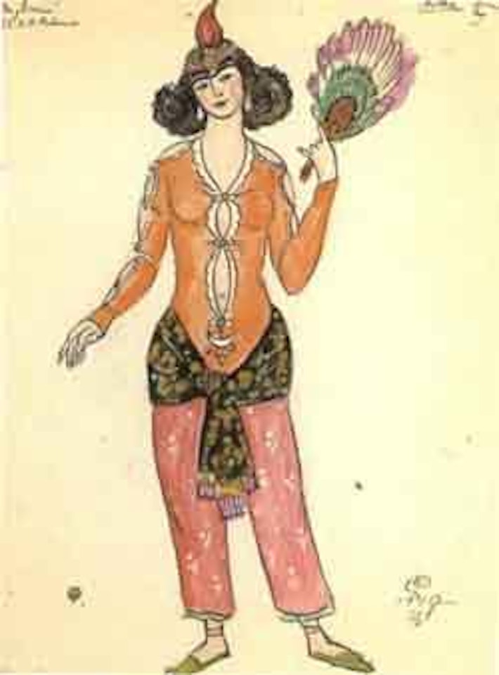 Etude de costume pour Aicha by Mstislav Valerianovich Dobuzhinsky