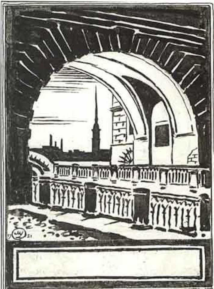 Vue du canal d'hiver a Saint Petersbourg by Mstislav Valerianovich Dobuzhinsky