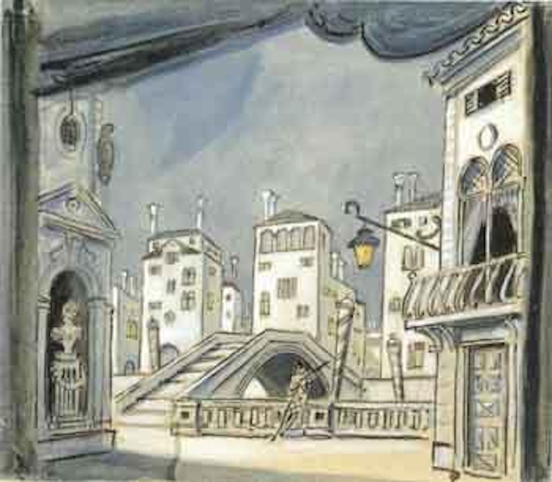 Arlequinade, Ballet National Lituanien, Kaunas by Mstislav Valerianovich Dobuzhinsky