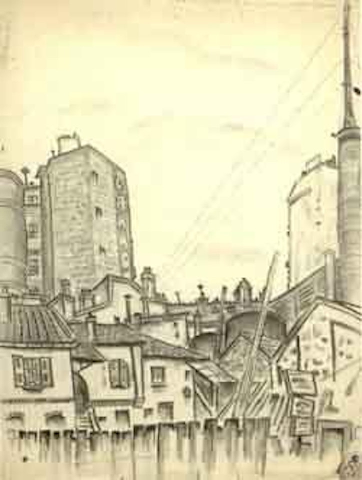 Rue de la Tombe Issoire, Paris by Mstislav Valerianovich Dobuzhinsky