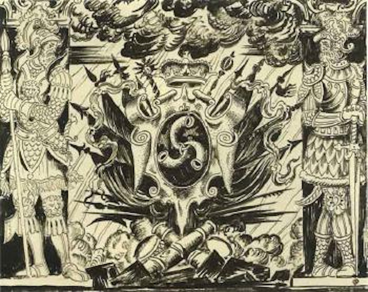 La fureur de Radziwill, Opera Naional de Lituanie, Kaunas by Mstislav Valerianovich Dobuzhinsky