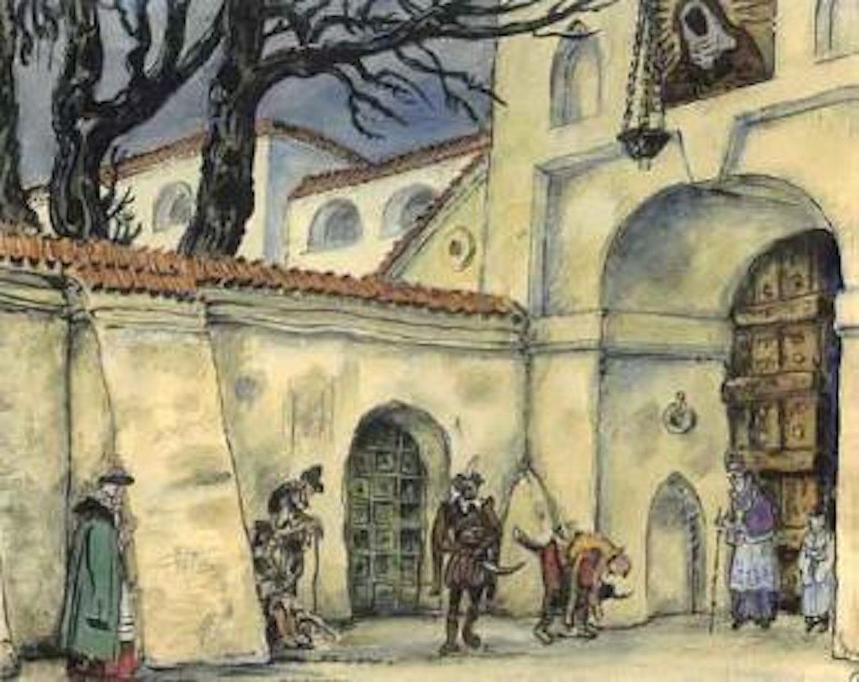 La fureur de Radziwill, Opera National de Lituanie, Kaunas by Mstislav Valerianovich Dobuzhinsky