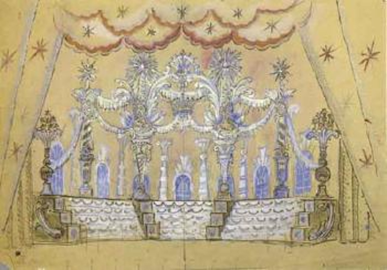 La Belle au bois dormant, Ballet National Lituanien, Kaunas by Mstislav Valerianovich Dobuzhinsky