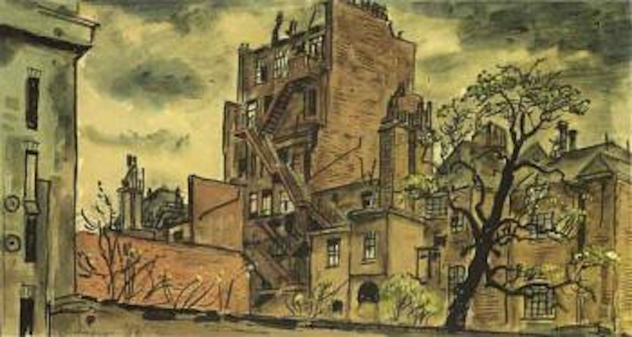 Kensington, Londres by Mstislav Valerianovich Dobuzhinsky