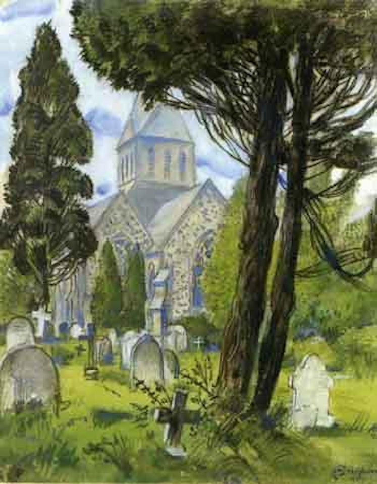 Cimetiere d'eglise Anglais by Mstislav Valerianovich Dobuzhinsky