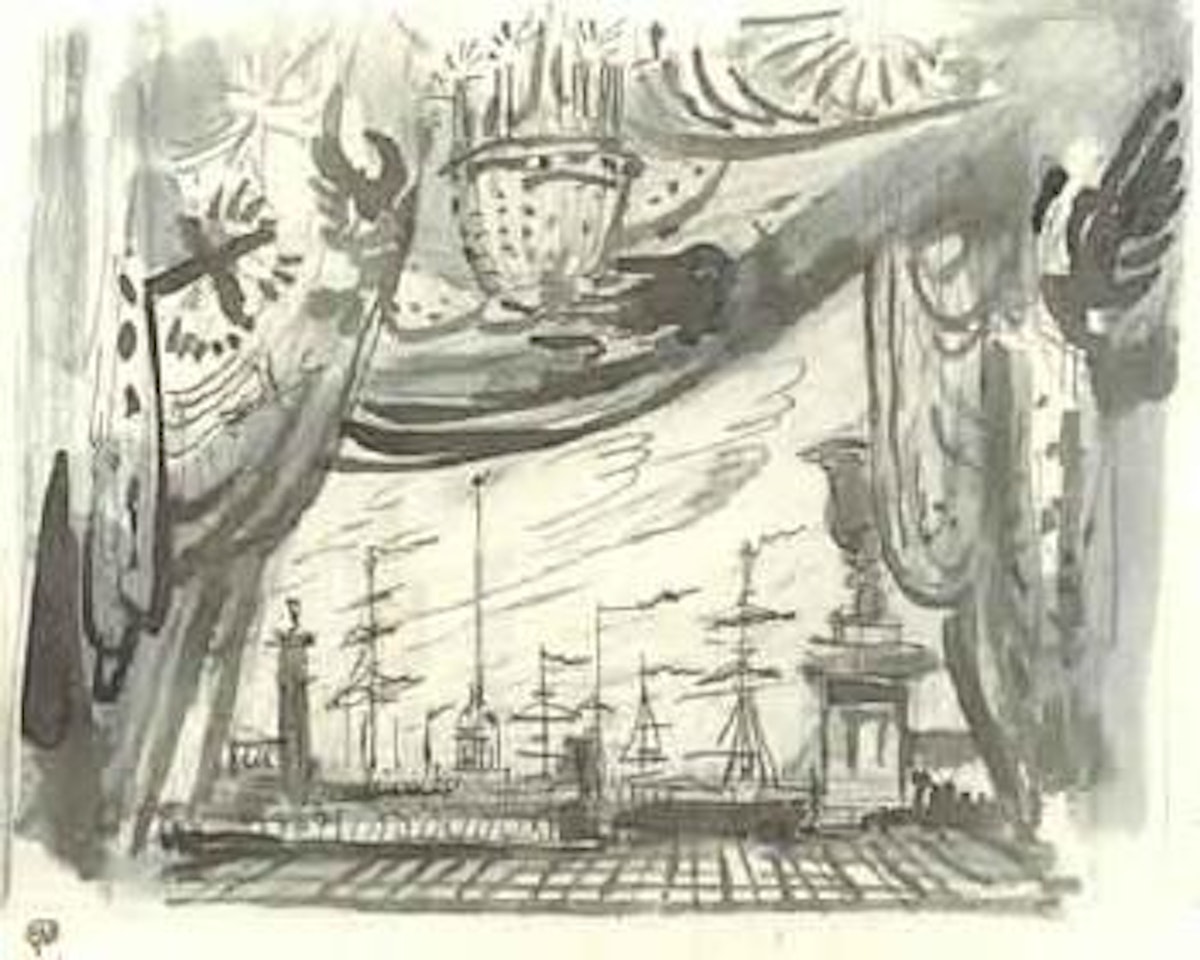 Le ballet imperial, American Ballet Caravan, New York by Mstislav Valerianovich Dobuzhinsky