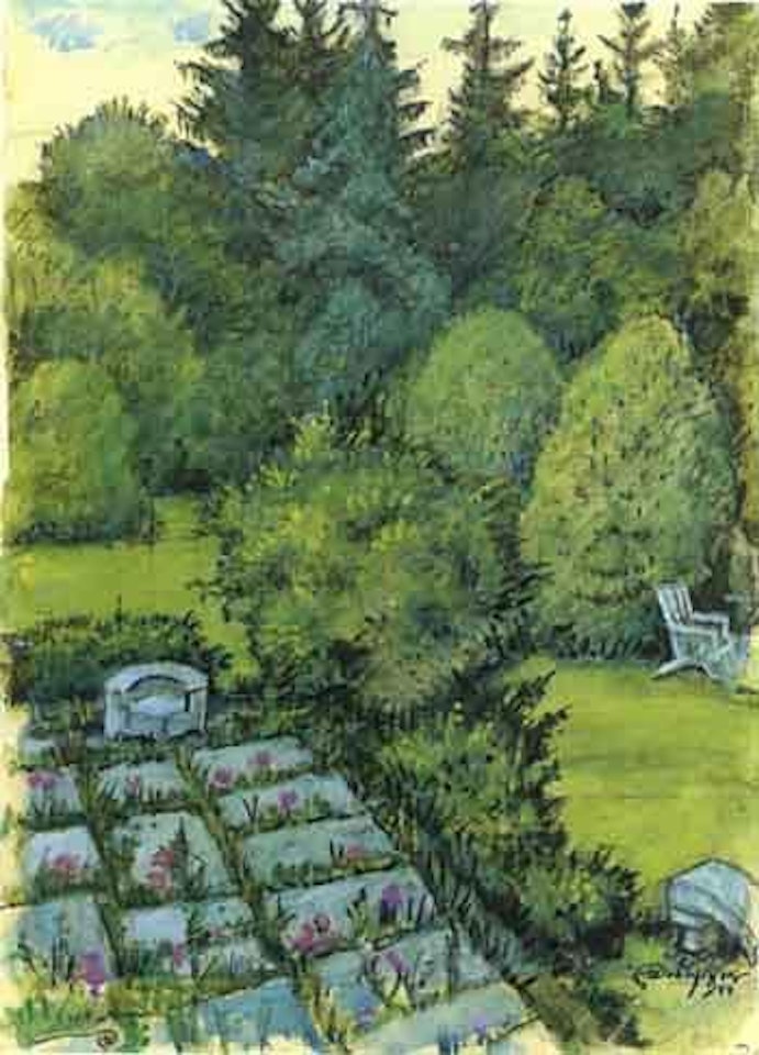 Nayack, USA by Mstislav Valerianovich Dobuzhinsky