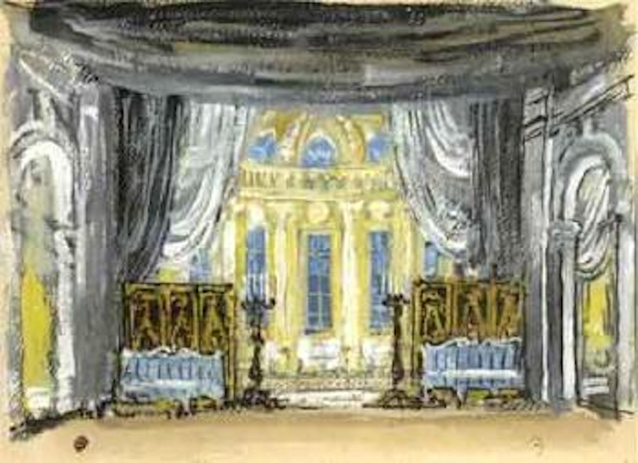 Guerre et Paix, Theater Opera, New York by Mstislav Valerianovich Dobuzhinsky