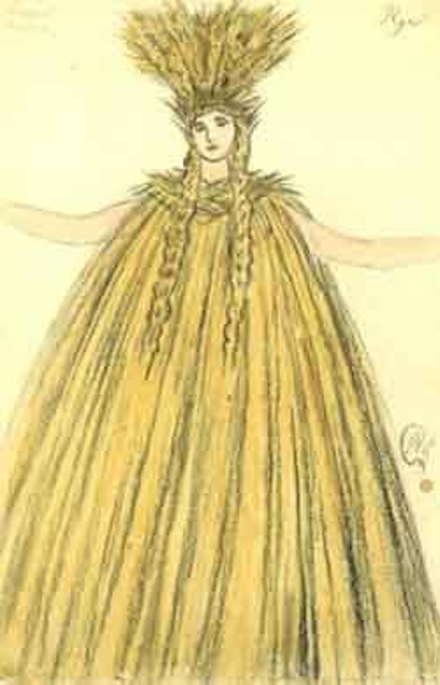 Etude de costume pour Rye by Mstislav Valerianovich Dobuzhinsky