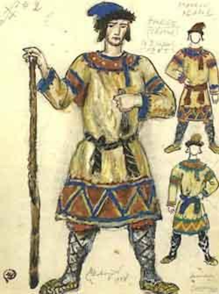 Etudes de costume by Mstislav Valerianovich Dobuzhinsky