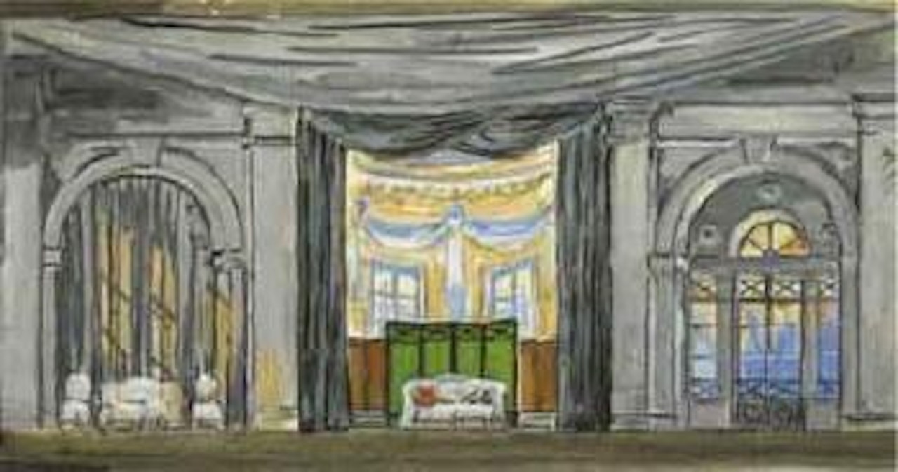 Guerre et Paix, Theater Opera, New York by Mstislav Valerianovich Dobuzhinsky