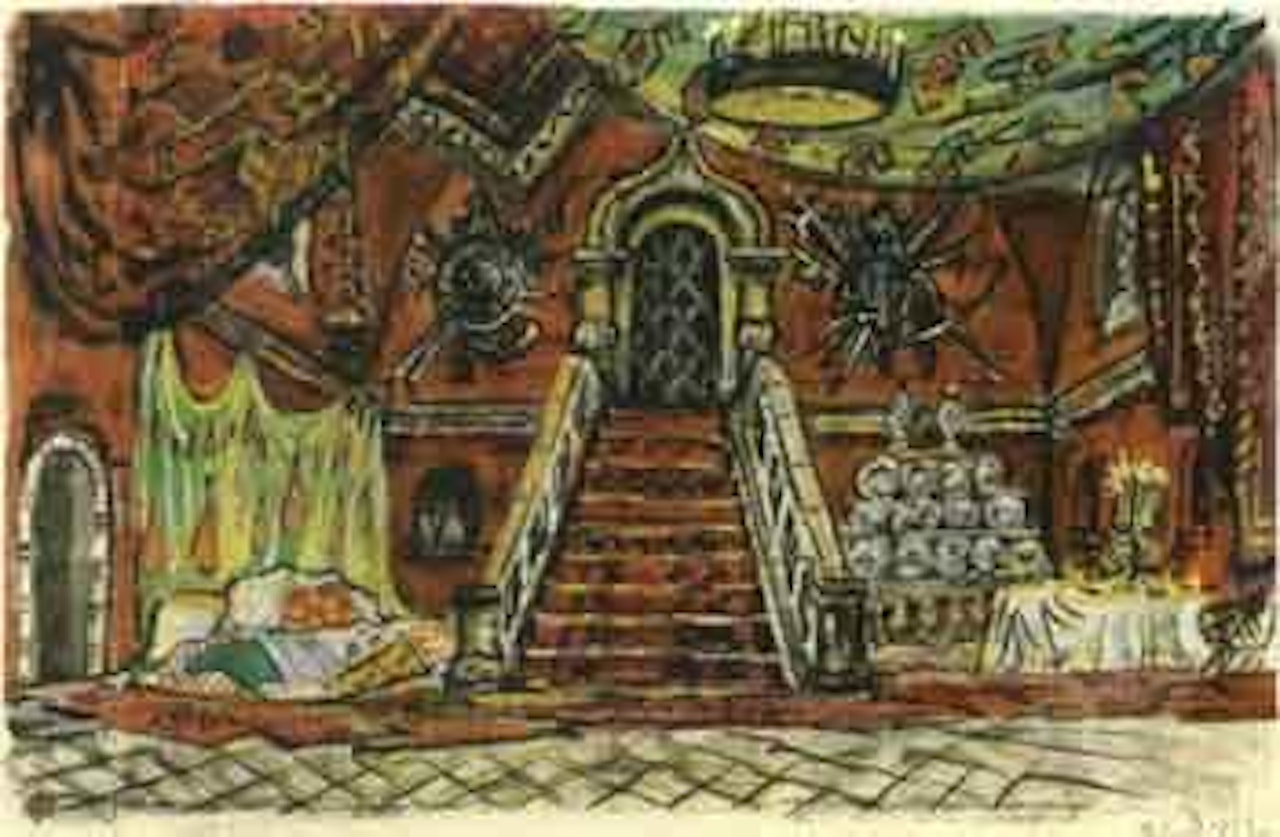 Khovantchina, New York by Mstislav Valerianovich Dobuzhinsky