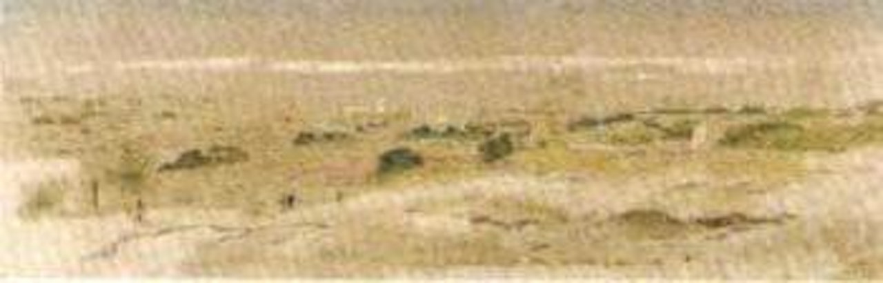 View taken from above Birchichara, Malta by Edward Lear