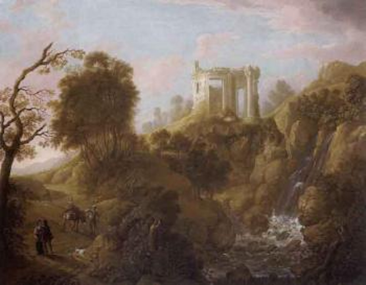 View of Tivoli with Temple of the Sybil or Vesta by Christian Wilhelm Ernst Dietrich