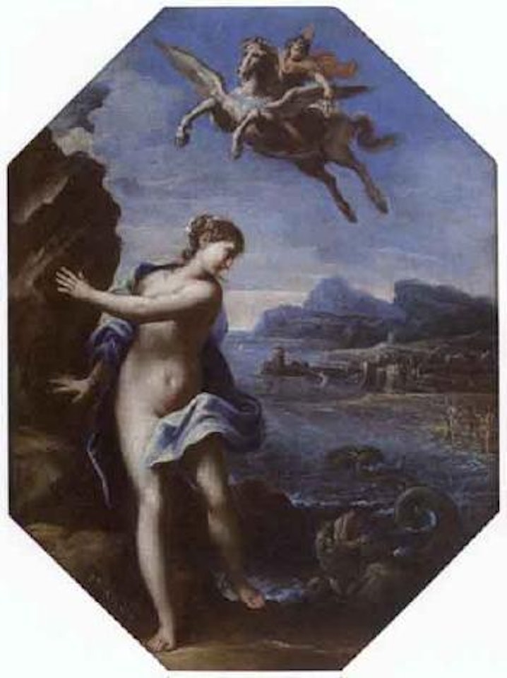 Perseus liberating Andromeda by Roman School