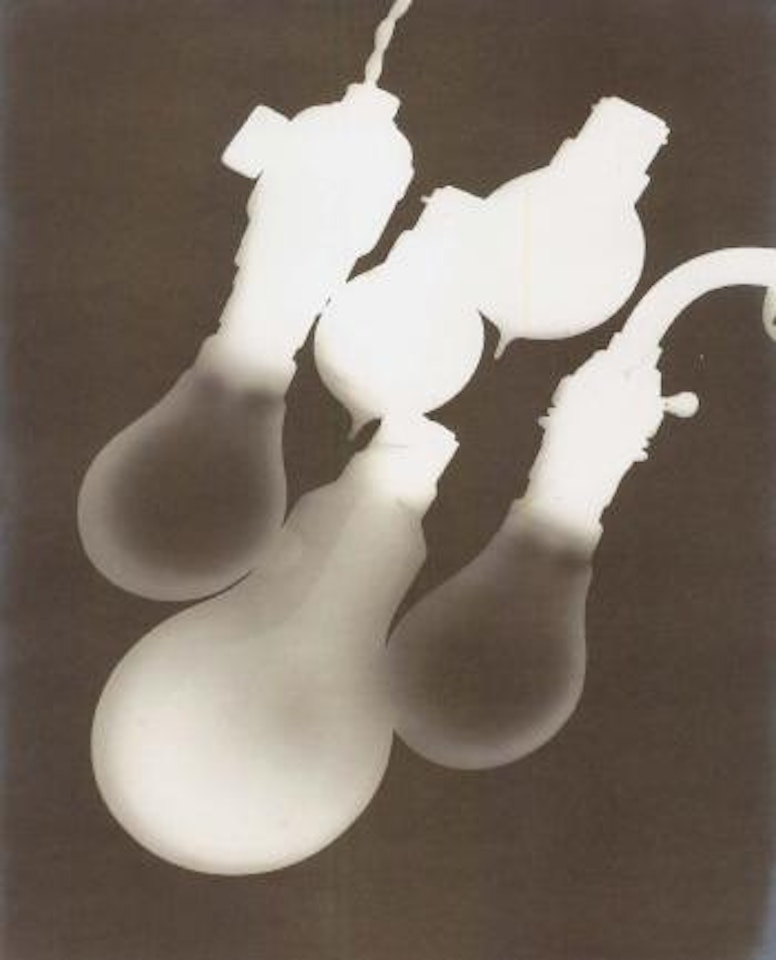 Rayograph - five light bulbs by Man Ray
