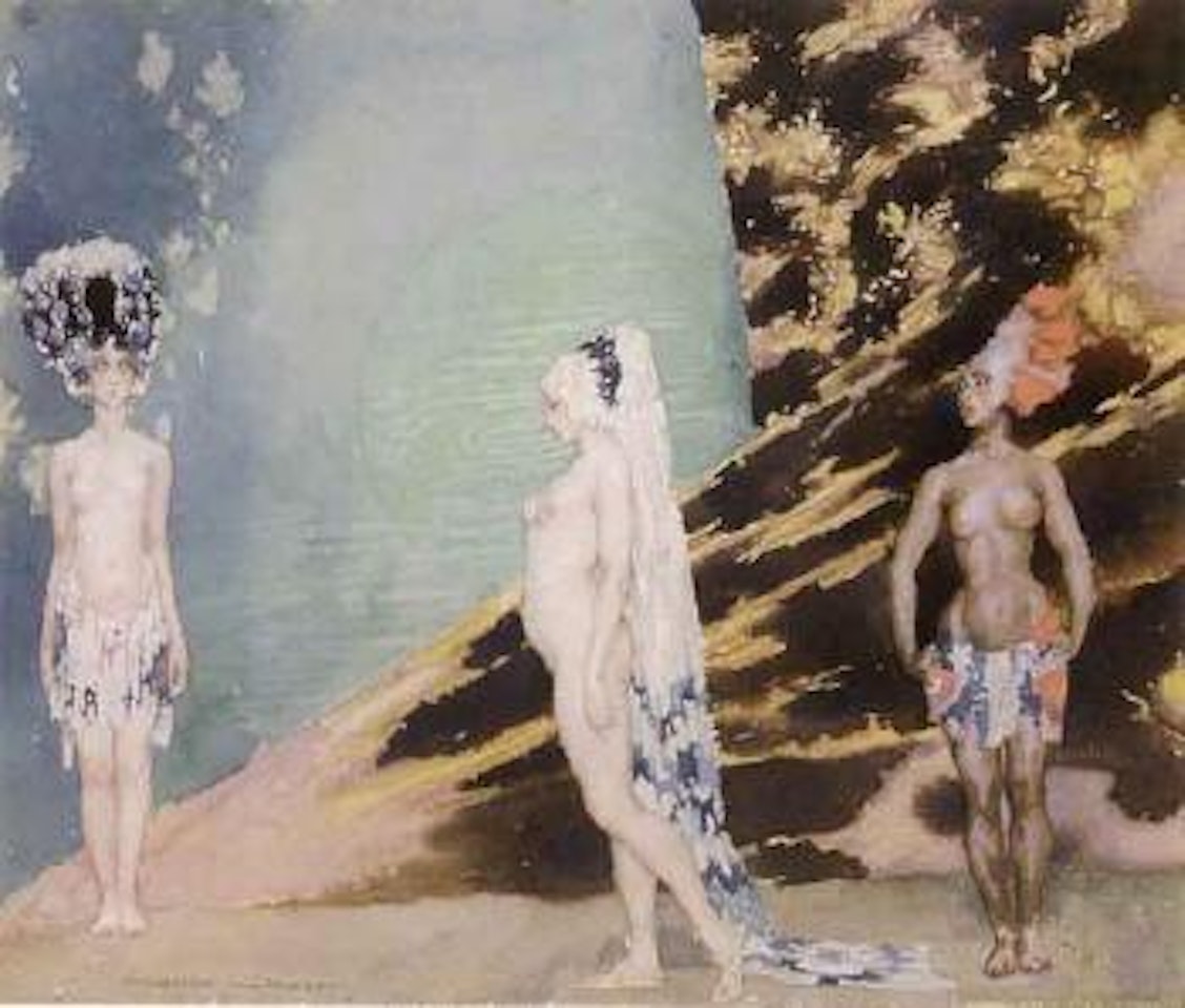 The Concubine arrives by Norman Alfred Williams Lindsay