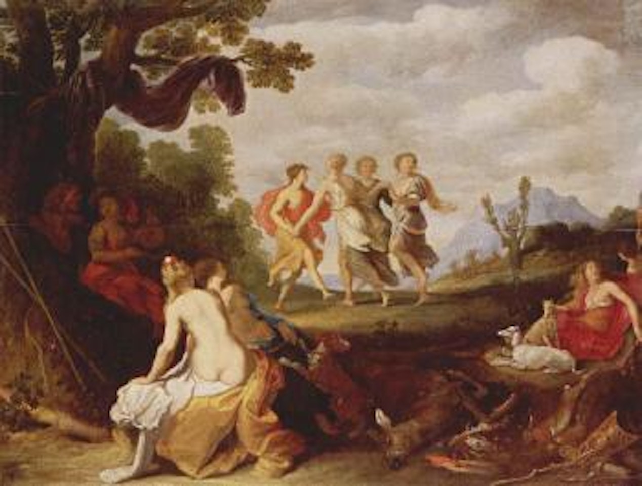 Diana and her nymphs after the hunt by Isaac Isaaksz