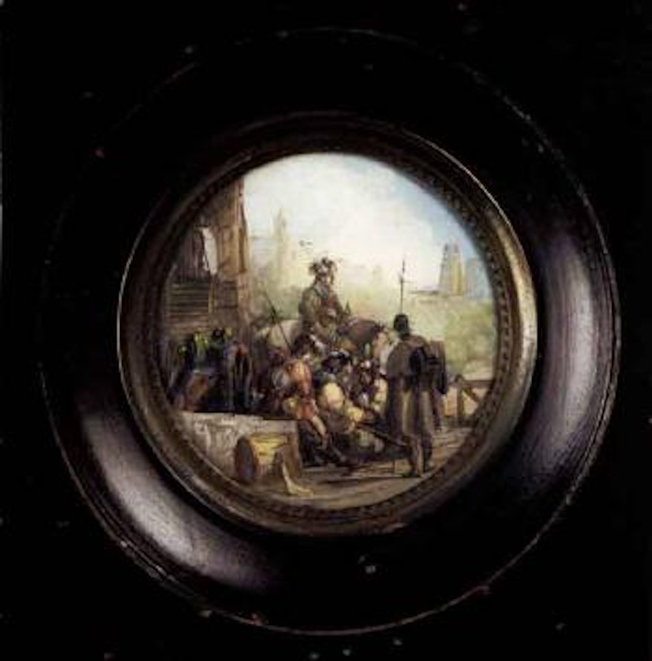 Soldiers resting by Giuseppe Bernardino Bison