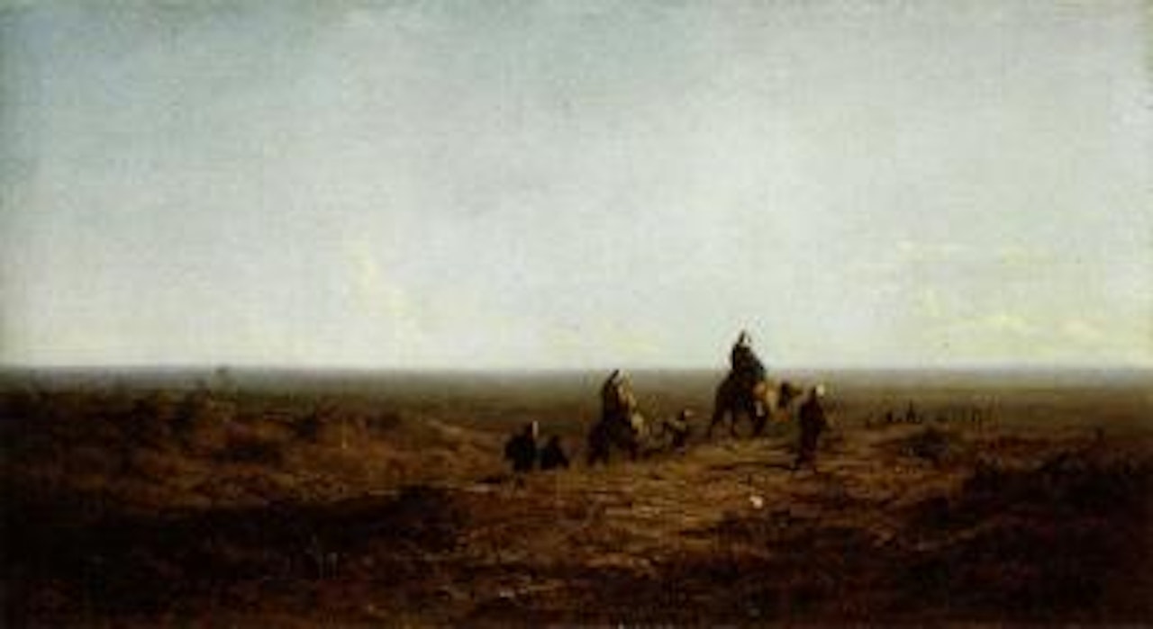 Caravan crossing the plain by Carl Spitzweg