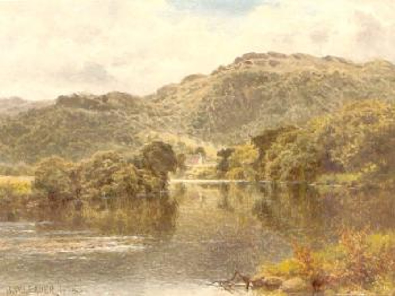 The Conway at Bettws-y-Coed by Benjamin Williams Leader