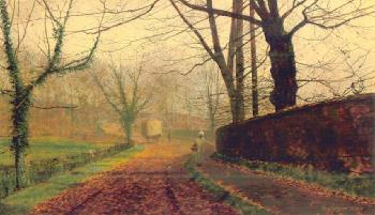 Autumn sunshine by John Atkinson Grimshaw