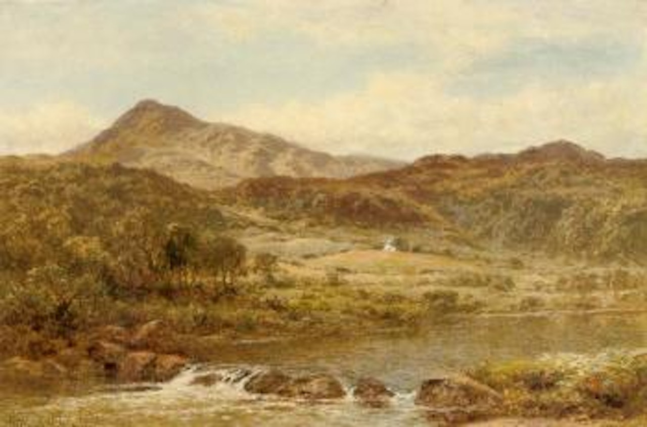 Moel Siabod from below Capel Curig by Benjamin Williams Leader