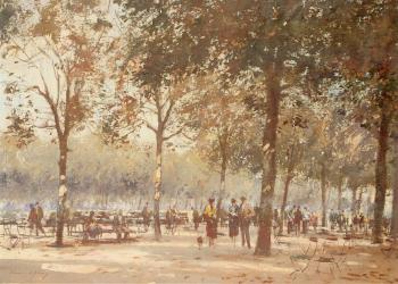 Autumn dans les Champs Elysees by Edward Seago