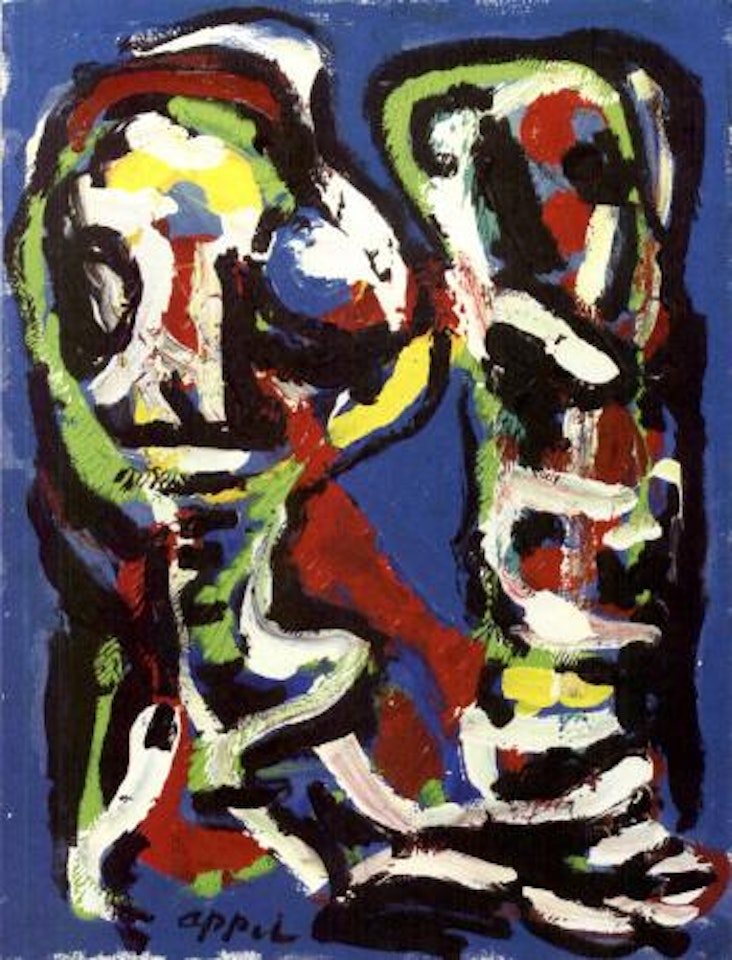 Two figures by Karel Appel