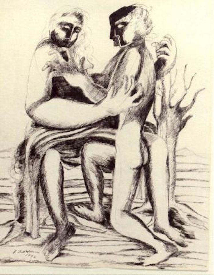 Two figures by Ossip Zadkine