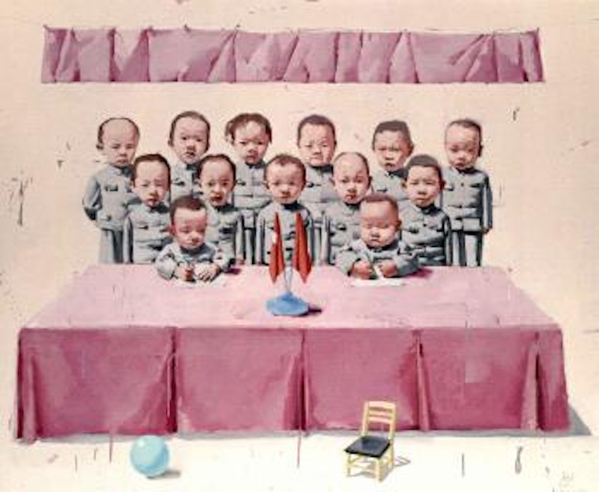 Children in meeting by Tang Zhigang