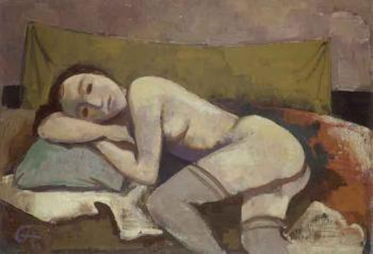 Resting girl by Karl Hofer