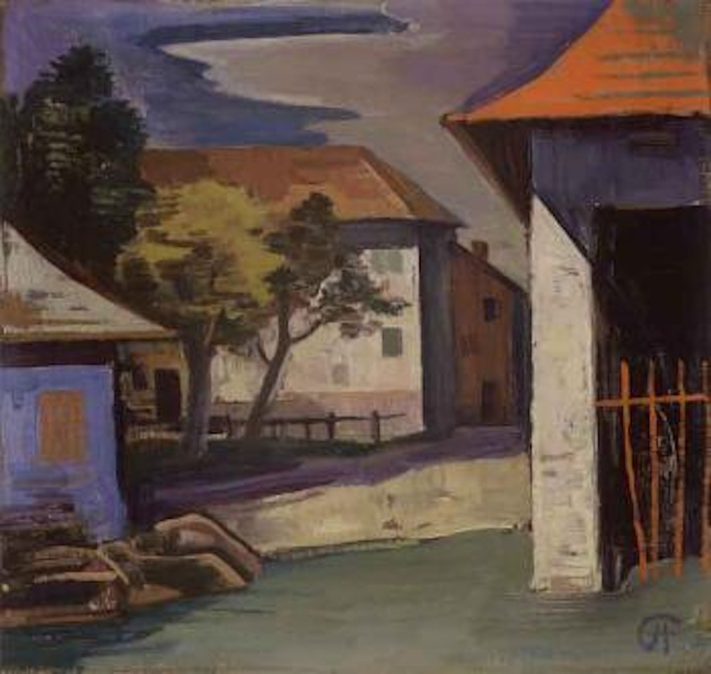 Ticino village by Karl Hofer