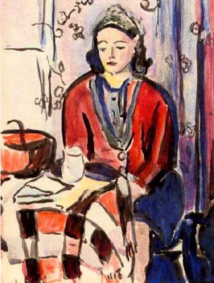 Seated woman by Norah McGuinness