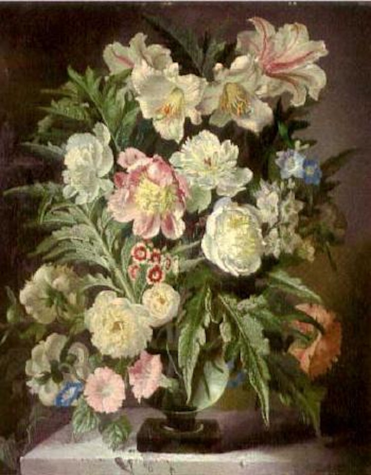 Leaves and flowers by Gerald Cooper