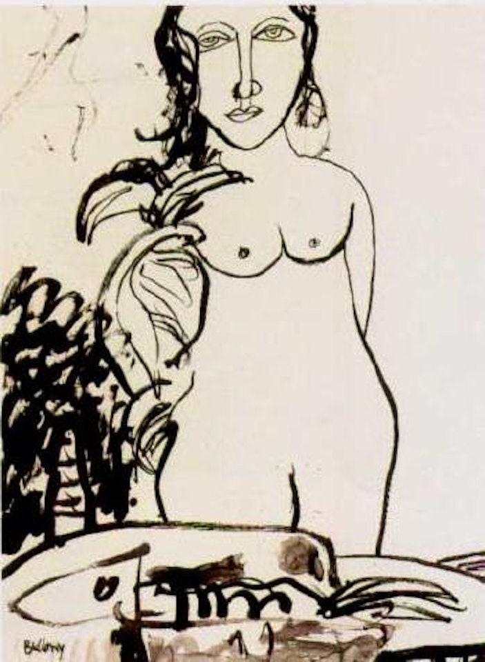 Standing nude by John Bellany